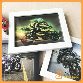 Ảnh Bộ Sưu Tập xe Moto trưng bàn học, bàn máy tính - Miễn phí Khung Ảnh, tặng kèm chân để bàn