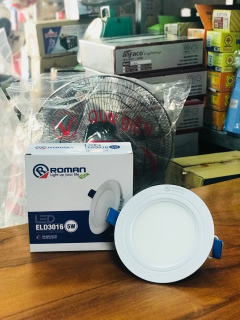 Đèn lon led đổi màu phi 90/5W Roman(BH đổi mới)