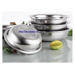 Thau inox cao cấp size lớn - Inox 304