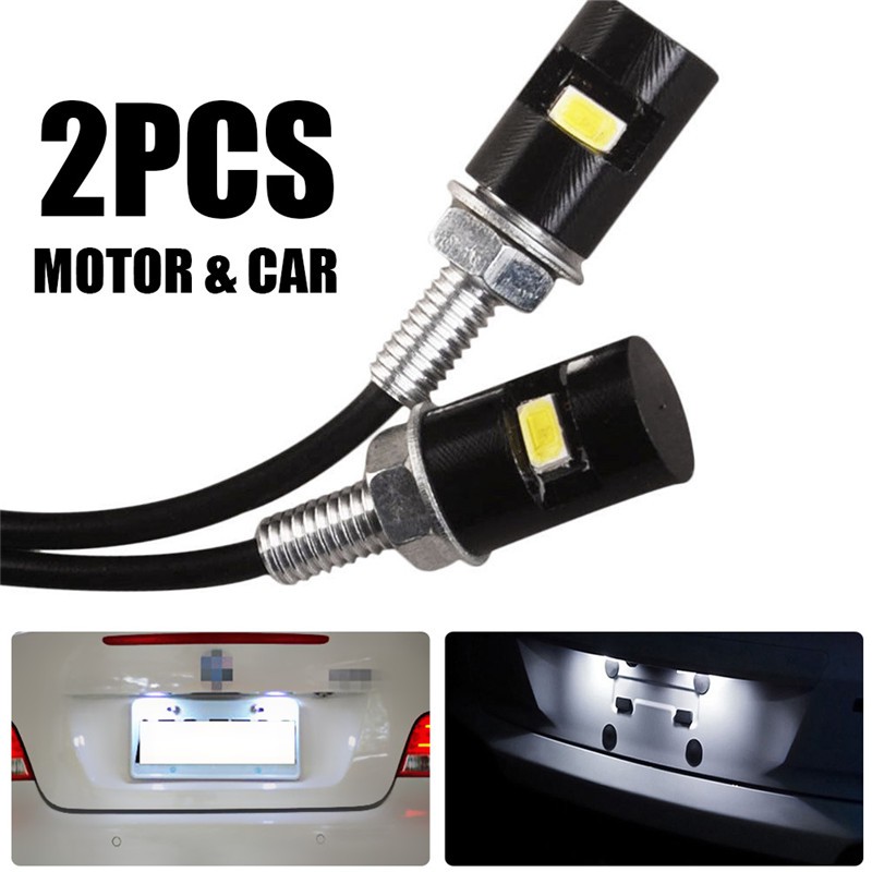 Set 2 đèn LED SMD gắn biển số xe ô tô chuyên dụng