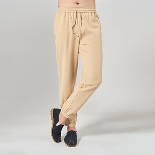 Quần jogger đũi nam basic, 5 màu, đi chơi, đi biển rough