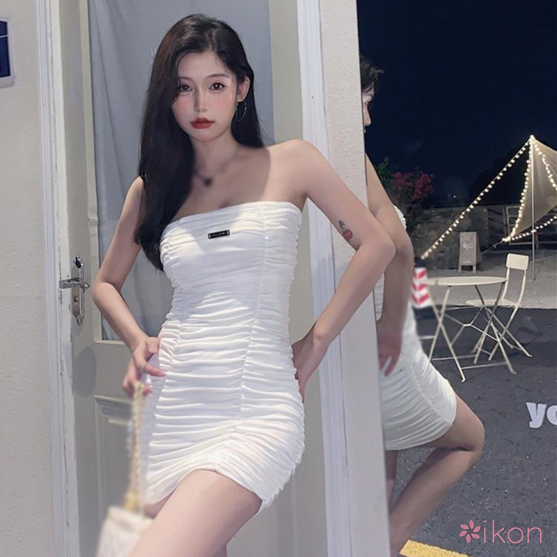 Đầm Ôm Xếp Ly Hở Vai Quyến Rũ Cho Nữ