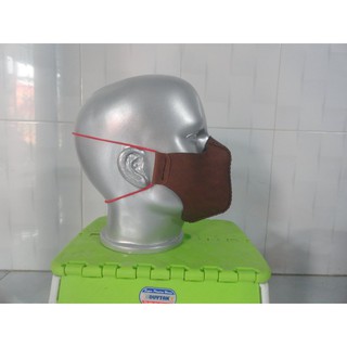 khẩu trang cá tính da bò - leather mask