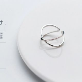 (Sẵn 1)Nhẫn chéo S925