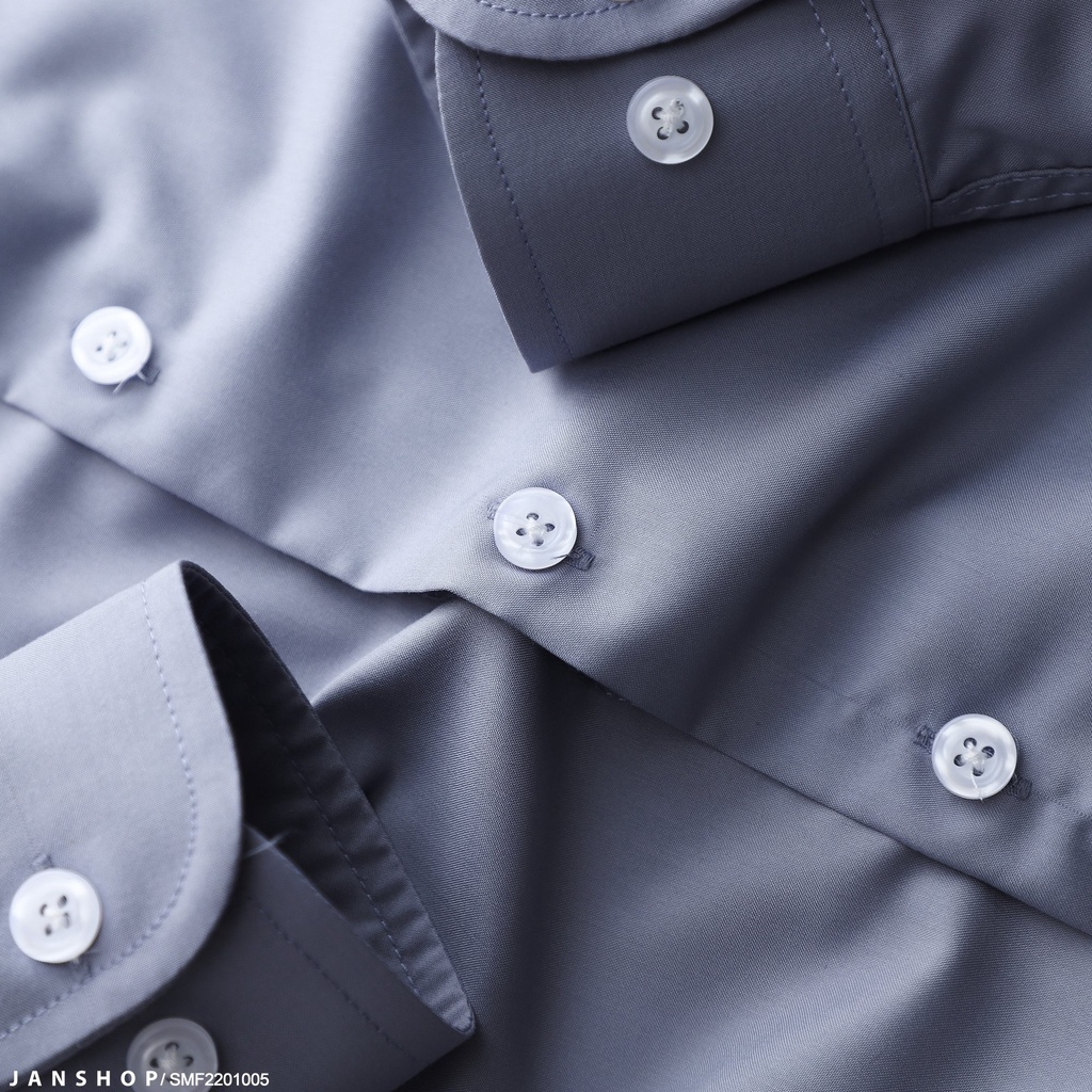 Áo Sơ Mi Trơn Tay Dài Với 5 Màu Đơn Giản Dễ Phối