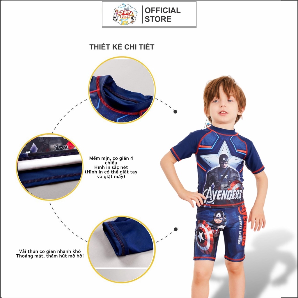 Đồ Bơi Sportkids In Hình Siêu Anh Hùng Cho Bé Trai từ 10kg đến 46kg