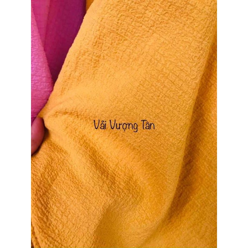 Vải thô xốp nhăn, nhún đẹp