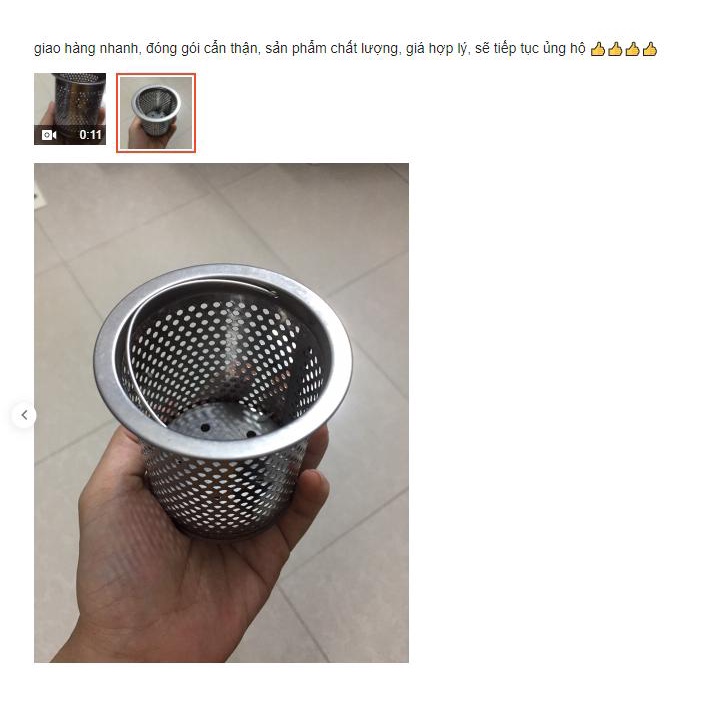 Rổ lọc rác Khay chặn rác cao cấp không han gỉ cho bồn rửa chén bát