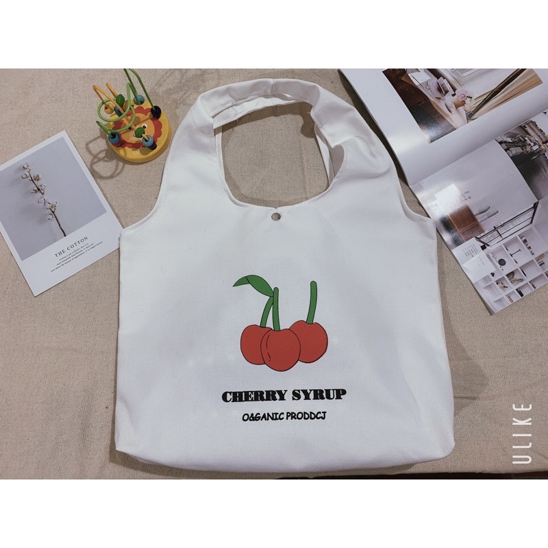 Túi tote vải bố (canvas) đeo chéo