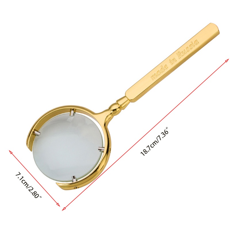 Kính lúp cầm tay phóng đại 10x phong cách retro<br />