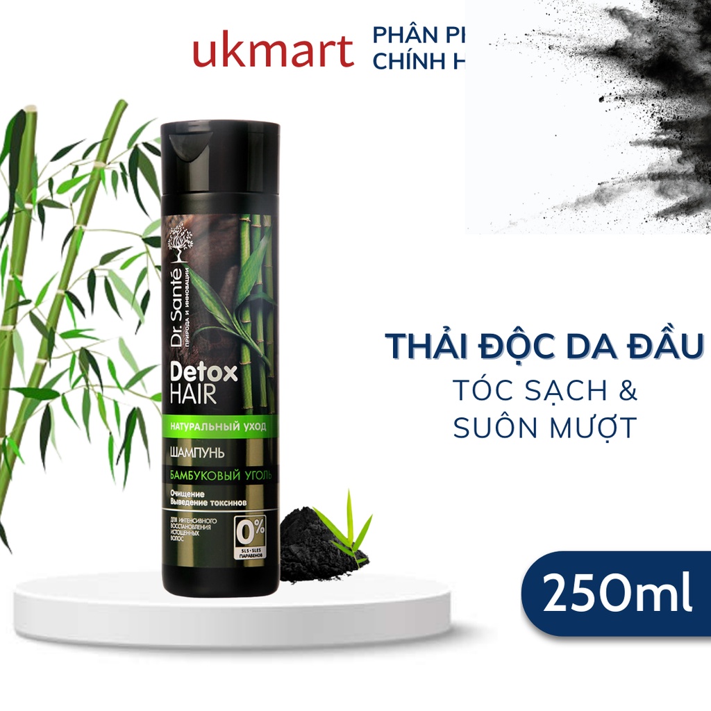 Dầu Gội Dr.Sante Detox Hair Than Tre Hoạt Tính 250~1000ml