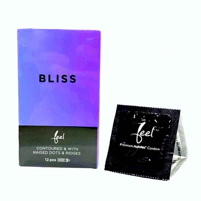 Bao Cao Su FEEL BLISS 53mm- GÂN GAI - KÉO DÀI THỜI GIAN - HOÀN TOÀN MỚI