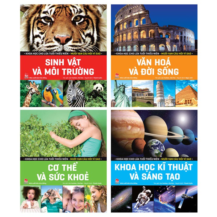 Sách Khoa học cho lứa tuổi thiếu niên - Khoa Học Cho Lứa Tuổi Thiếu Niên ( Lẻ tùy chọn Bộ 4 Cuốn ) - NXB Kim Đồng