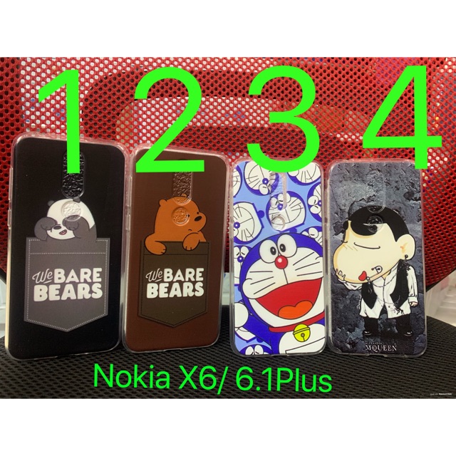 Ốp nokia X6/ 6.1plus dẻo in hình