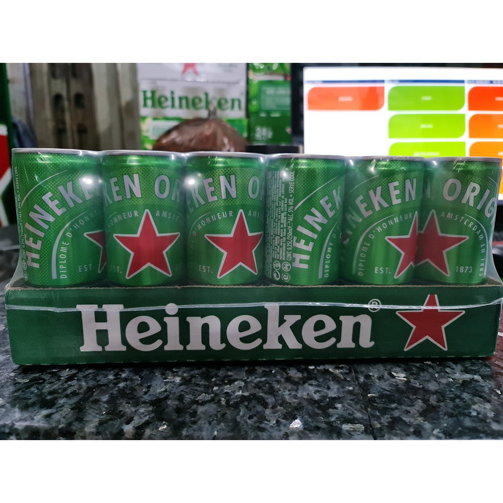 Thùng 24 Lon Yến Bia Heineken Hà Lan 250ml/Lon HSD 08-2021