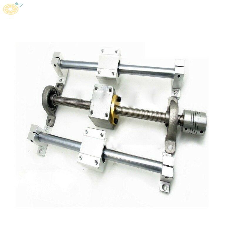 Bộ dẫn hướng hỗ trợ đường ray tuyến tính thanh trục vít ren kép T8 nằm ngang 150/250/350mm