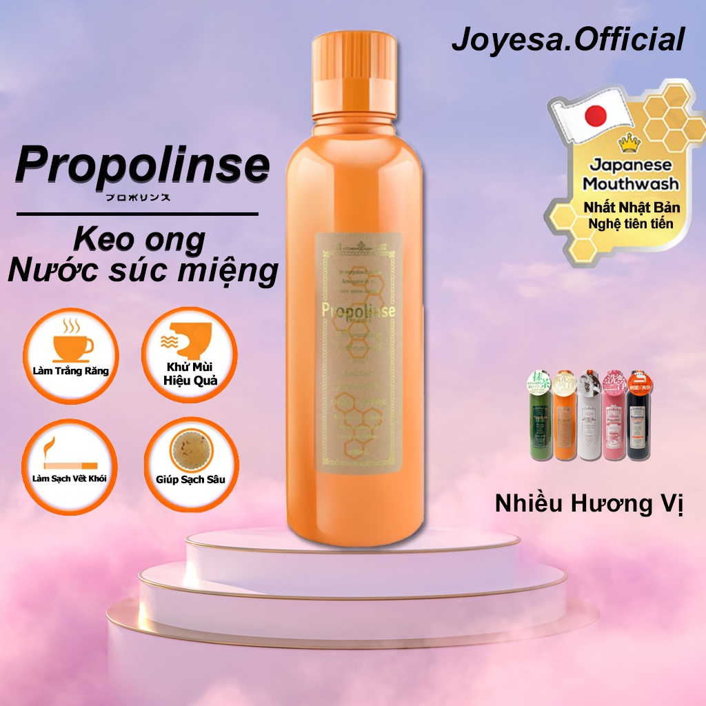 Nước Súc Miệng Propolinse Nhật Bản 100ML 600ml Loại Bỏ Mảng Bám Làm Răng