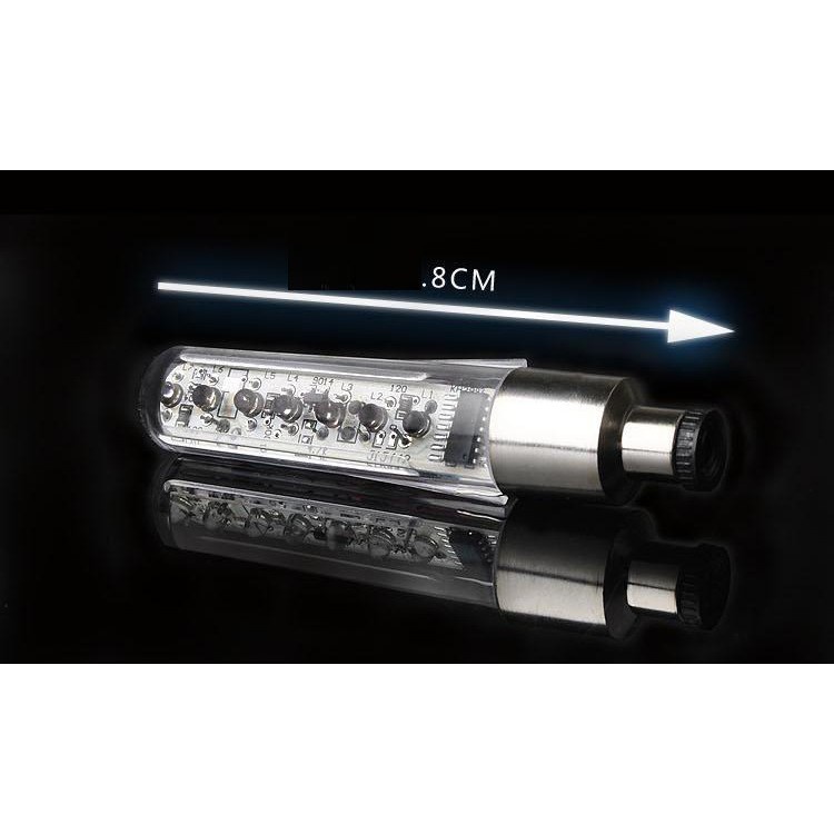 BỘ 2 Đèn led đa sắc chạy chữ gắn van xe máy xe đạp phù hợp các loại xe bền ít hao pin