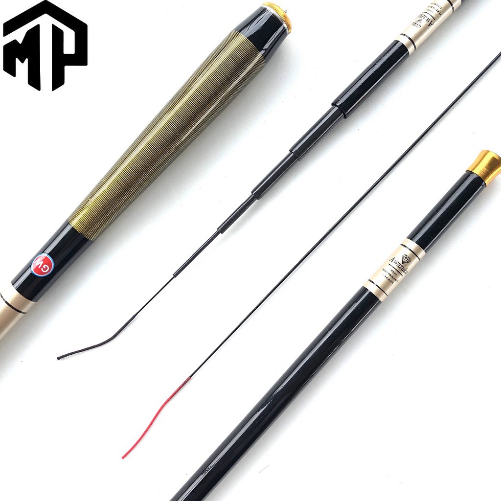 Cần câu tay GW 4H vàng , Tặng chì, khoá link, ốp, lưỡi- dành cho anh em tập câu