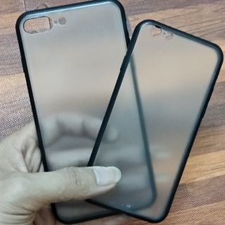 Ốp xi viền dẻo lưng nhựa trong cho iphone