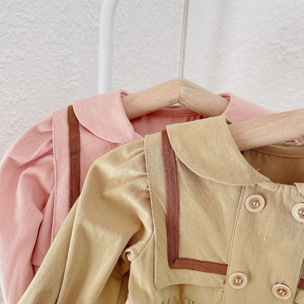Áo khoác kaki dáng váy cho bé gái 1-5 tuổi ( mã 060503)