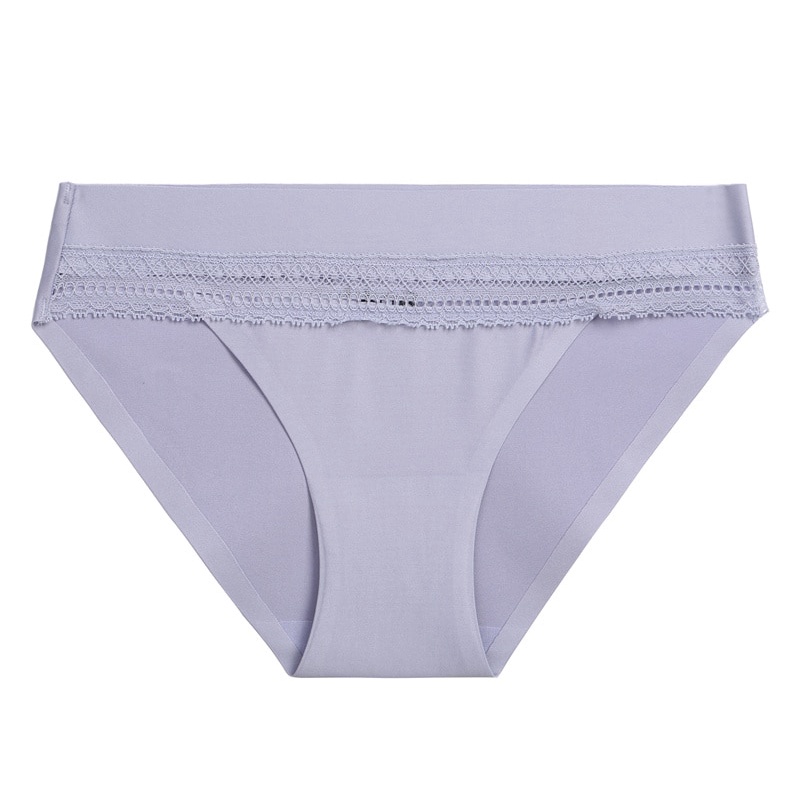 Cute Byte Quần Lót Ren Không Đường May Màu Trơn Dễ Thương Cho Nữ
