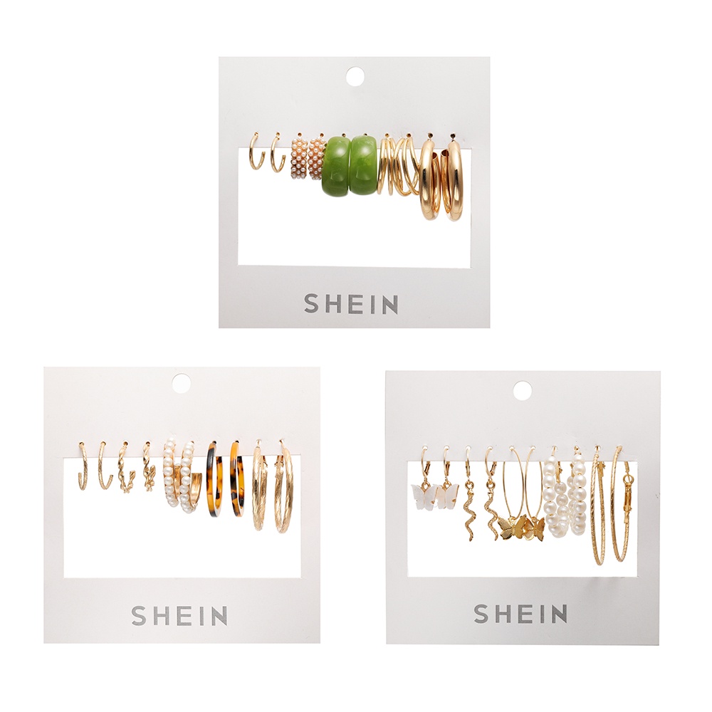 Set 5 đôi khuyên tai nữ trang tạo hình độc đáo