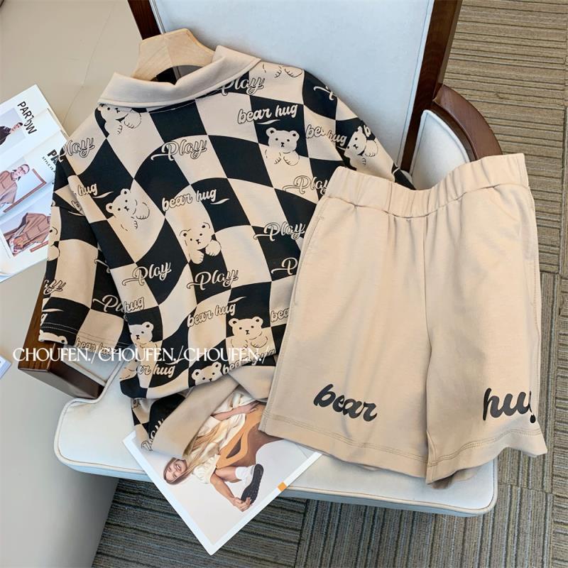 Bộ đồ ngắn thể thao mùa hè giản dị dễ thương cho nữ