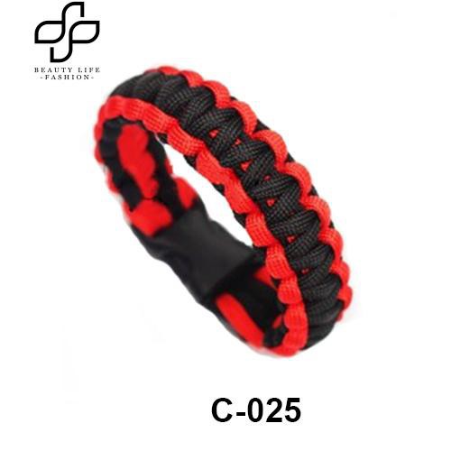 Vòng tay dây thừng đầu inox