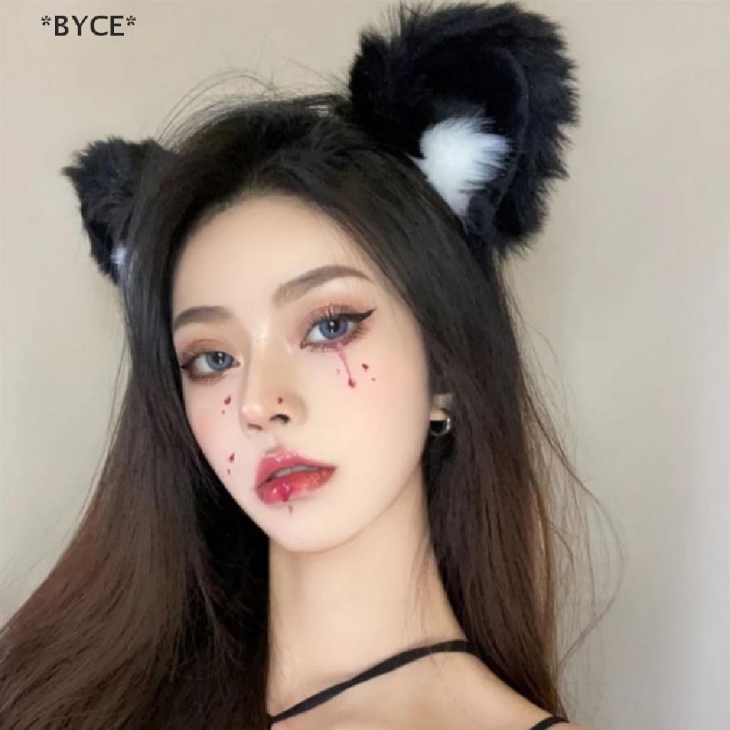 Băng Đô Tai Mèo Lông Xù Dễ Thương Dành Cho Nữ