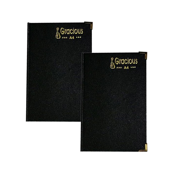 Sổ da A4 CK10 Dày, Sổ tay ghi chú bìa cứng màu đen