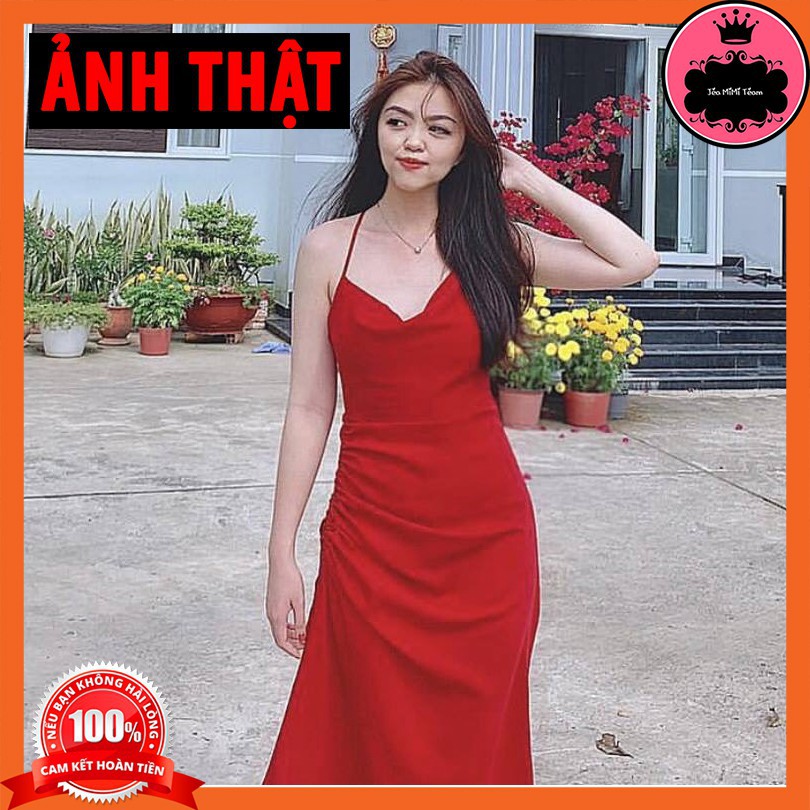 VÁY ĐI TIỆC CÓ MÚT NGỰC VẢI PHI LỤA 3 MÀU ĐỎ, ĐEN, NUDE CÓ DÂY RÚT 3 SIZE S,M,L -NAVI | BigBuy360 - bigbuy360.vn
