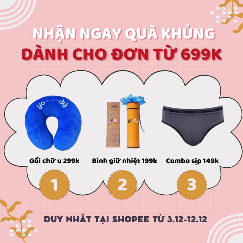 Áo Phao Nữ YODY Không Mũ Siêu Nhẹ, Áo Khoác Chống Thấm Nước Giữ Ấm Cao Cấp PHN4012