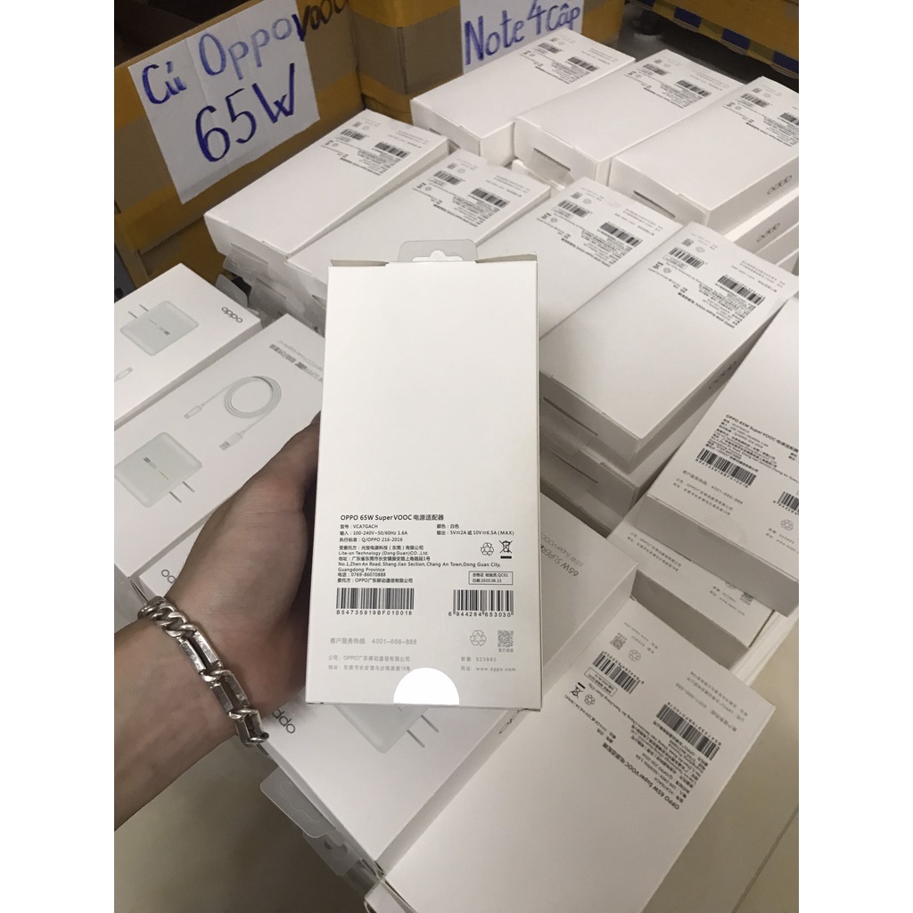 Bộ Sạc Nhanh Công nghệ Super Vooc 65W Oppo Hệ điều hành Android Chính Hãng