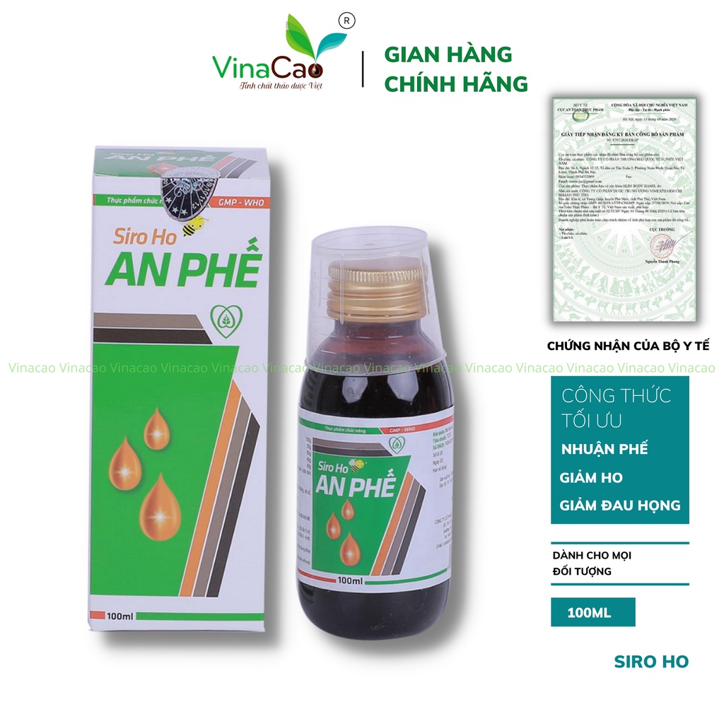 (100ml) Siro ho An Phế - Nhuận phế, giảm ho, đau họng