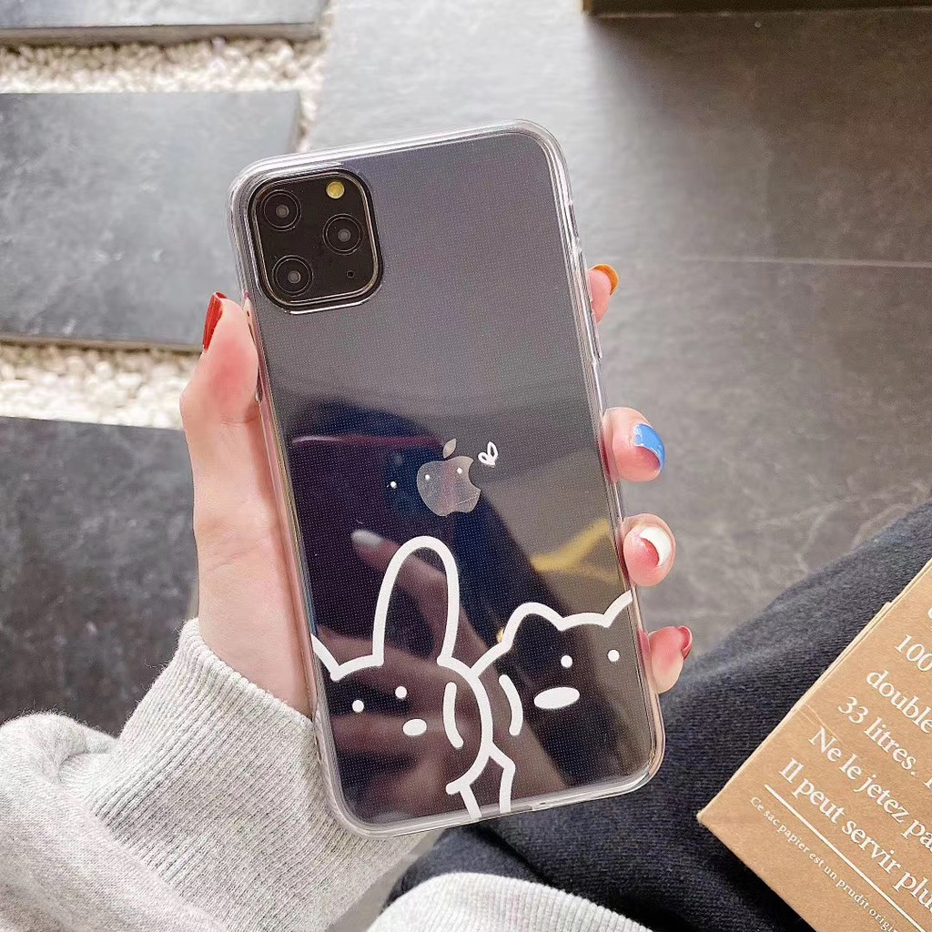 Ốp điện thoại mềm họa tiết đường nét đơn giản cho iPhone 7 8 SE2020 plus X XS XR XSmax 11 Pro Promax | BigBuy360 - bigbuy360.vn
