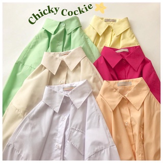 [CC] Áo sơ mi form rộng Chicky vải kate