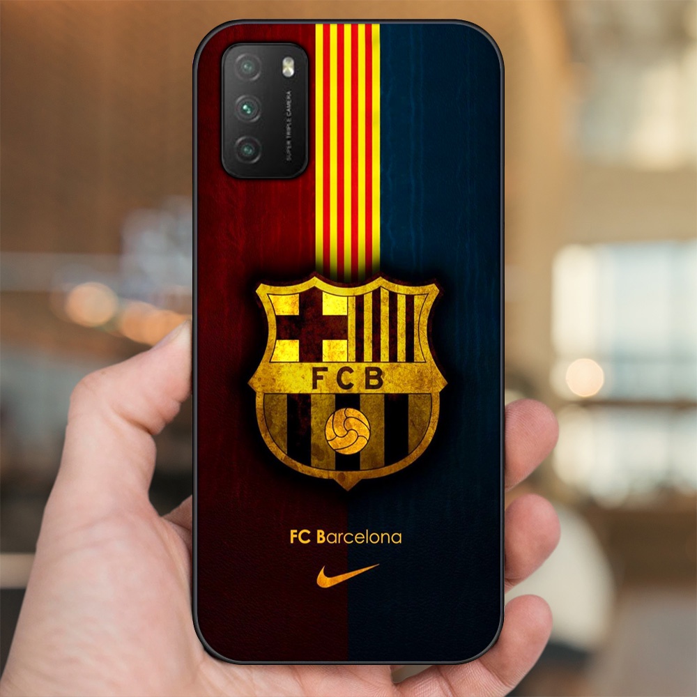 Ốp lưng Xiaomi Poco M3 viền đen in hình Barcelona Barca