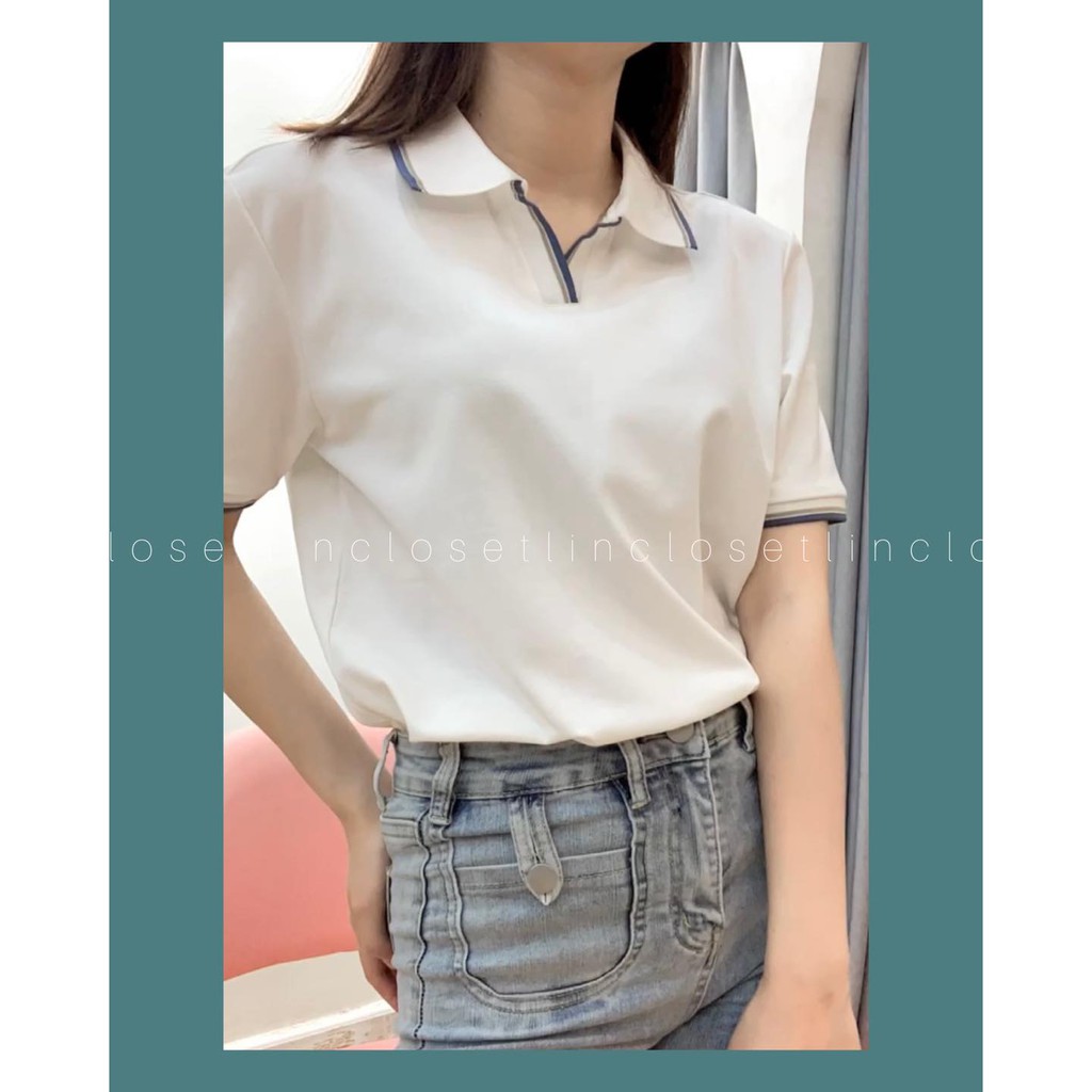 AT371 Áo thun polo nữ, Chất vải thun cotton100% thoáng mát hút mồ hôi