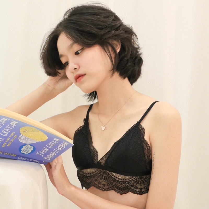 Áo Bralette Ren Dreamy Black - Lilace.studio Tự Thiết Kế ( Tặng kèm mút ) | BigBuy360 - bigbuy360.vn