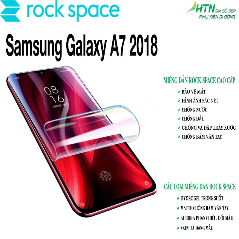 Miếng dán PPF samsung A7 2018 cao cấp rock space dán mặt trước/ mặt sau lưng bảo vệ mắt, tự phục hồi vết xước,...