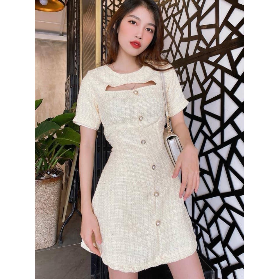 Đầm Bố Hở Ngực