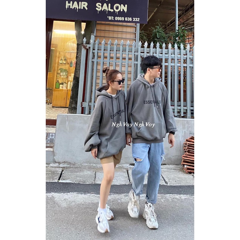 Áo Hoodie Essentials - Chất Nỉ Bông Cotton Dày Dặn - Áo Nỉ Bông Hoodie Unisex Nam Nữ | BigBuy360 - bigbuy360.vn