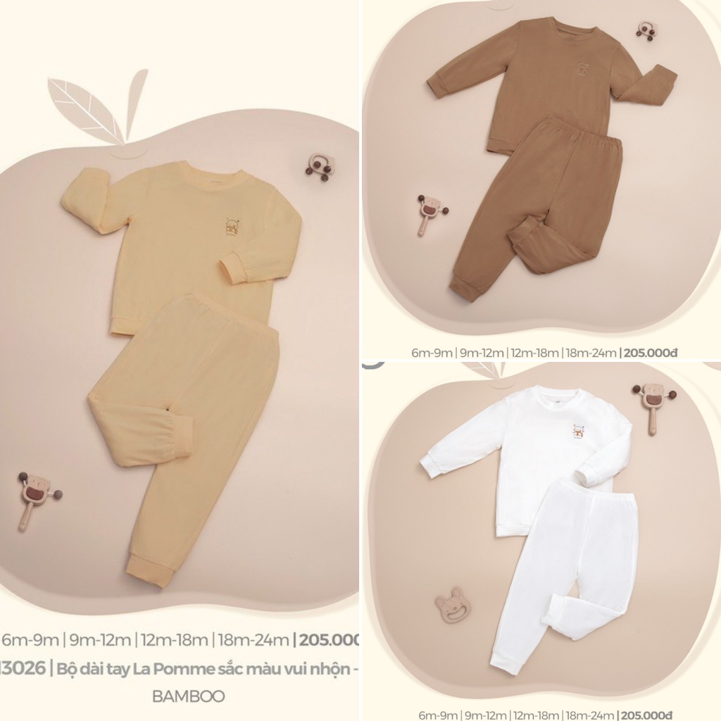 Bộ dài tay  La pomme 9m -18m