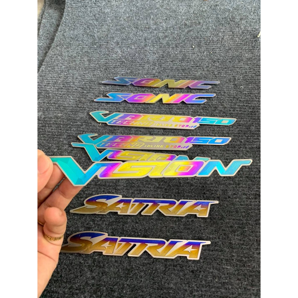 Miếng dán logo Titan  thay thế Team Xe wave dream sirius exciter winer sonic vairo satria