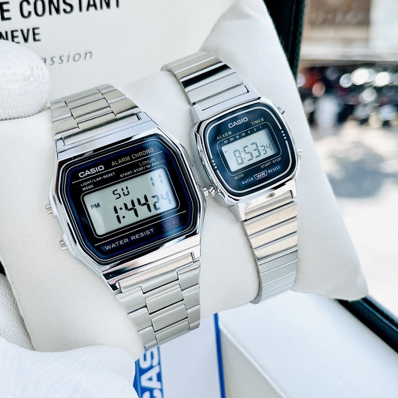 Đồng Hồ Cặp Đôi Nam Nữ CASIO A158WA-1 & LA670WA-1 Giá Rẻ Bảo Hành 1 Năm