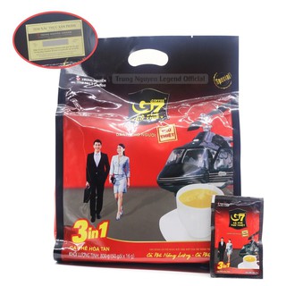 Cà Phê Sữa Hòa Tan G7 3in1 Trung Nguyên túi 50 gói 16g [Hãng Chính Hãng]