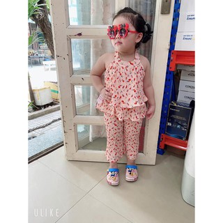 Set bộ vải lụa xếp li siêu cưng