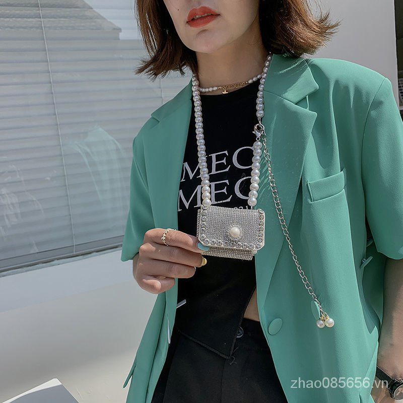 Túi Đeo Chéo Mini Đính Ngọc Trai Thời Trang Mùa Hè Cho Nữ 2021 | BigBuy360 - bigbuy360.vn