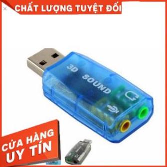 USB ra Sound âm thanh 3D 5.1-USB ra âm thanh. Giúp cho PC ,Laptop,loa không có cổng âm thanh